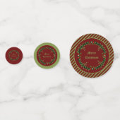 Gotische Kerst Krans Custom Confetti (Voorkanten)