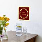 Gotische Kerst Krans Custom Folie Afdrukken (Laag (Keuken))