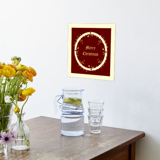 Gotische Kerst Krans Custom Folie Afdrukken (Laag (Keuken))