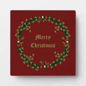 Gotische Kerst Krans Custom Fotoplaat (Voorkant)