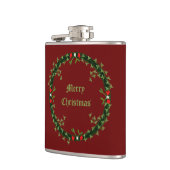 Gotische Kerst Krans Custom Heupfles (Links)