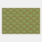 Gotische Kerst Krans Custom Inpakpapier Vel (Voorkant 2)