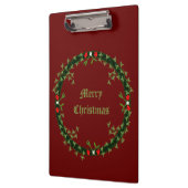 Gotische Kerst Krans Custom Klembord (Links)