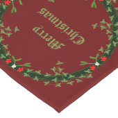 Gotische Kerst Krans Custom Korte Tafelloper (Hoek)