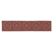 Gotische Kerst Krans Custom Korte Tafelloper (Horizontaal)