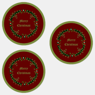 Gotische Kerst Krans Custom Labels