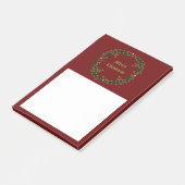 Gotische Kerst Krans Custom Post-it® Notes (Schuin)