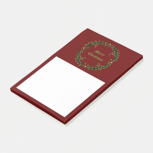 Gotische Kerst Krans Custom Post-it® Notes (Schuin)