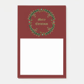 Gotische Kerst Krans Custom Post-it® Notes (Voorkant)