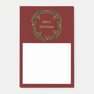 Gotische Kerst Krans Custom Post-it® Notes