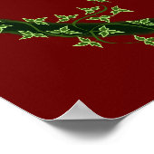 Gotische Kerst Krans Custom Poster (Hoek)