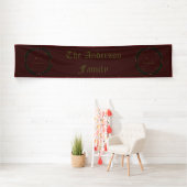 Gotische Kerst Krans Custom Spandoek (Insitu)