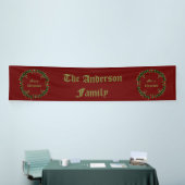 Gotische Kerst Krans Custom Spandoek (Beurs)