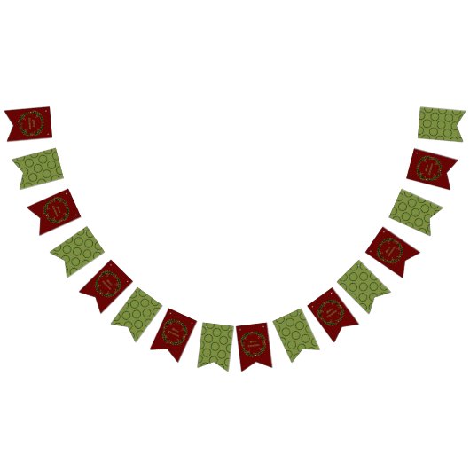 Gotische Kerst Krans Custom Vlaggetjes (Alle)