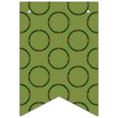Gotische Kerst Krans Custom Vlaggetjes (Tweede vlag)