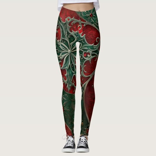 Gotische kerst Leggings (Voorkant)