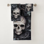 Gotische Kerst Schedel & Hulst Bad Handdoek (Insitu)