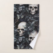 Gotische Kerst Schedel & Hulst Bad Handdoek (Handdoek)