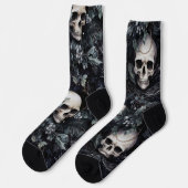 Gotische Kerst Schedels Griezels Kerst Sokken (Links)