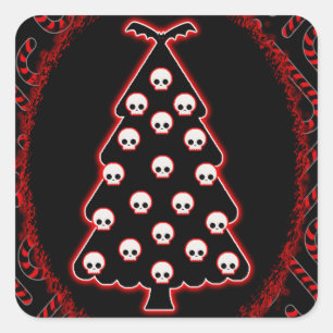 Gotische Kerst stickers