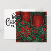 Gotische kerst Wenskaart (Voorkant / Achterkant)