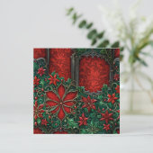 Gotische kerst Wenskaart (Staand voorkant)