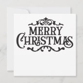 Gotische kerst Wenskaart (Achterkant)