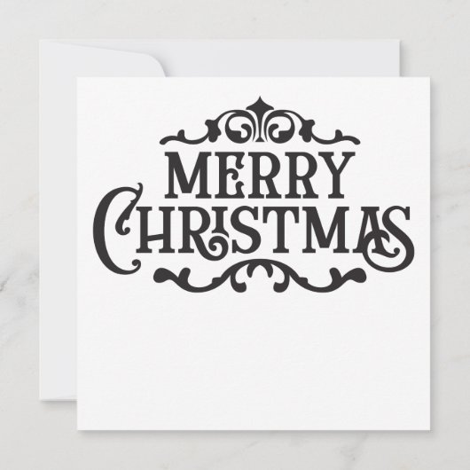 Gotische kerst Wenskaart (Achterkant)