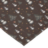 Gotische kerstboom griezelige sneeuwmannen tafelkleed (Gekanteld)