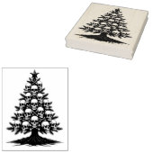 Gotische kerstboom II Rubberstempel (Gestempeld)