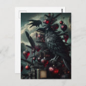 Gotische Kerstboom met Ravens Briefkaart (Voorkant / Achterkant)