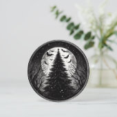 Gotische Kerstboom met Spooky Bats Horror Feestdagenkaart (Staand voorkant)