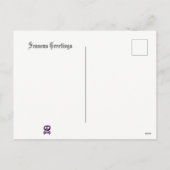 Gotische kerstboom met strepen feestdagenkaart (Achterkant)