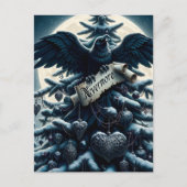 Gotische kerstboom Nevermore Raven Briefkaart (Voorkant)