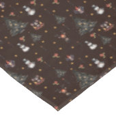 Gotische Kerstboom Sneeuwman Dieren Tafelkleed (Gekanteld)