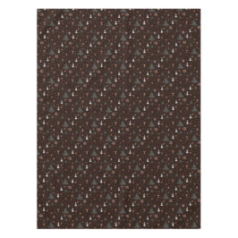 Gotische Kerstboom Sneeuwman Dieren Tafelkleed