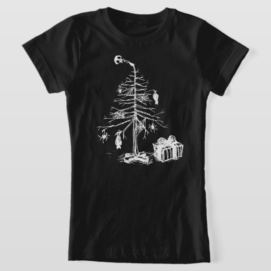 Gotische Kerstboom T-shirt (Laagn)