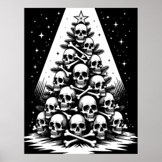 Gotische kerstboom V Poster