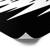 Gotische kerstboom V Poster (Hoek)