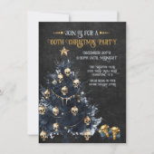 Gotische Kerstfeest Goud & Zwart Kaart (Voorkant)