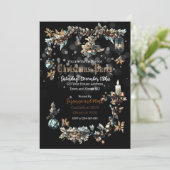  Gotische Kerstfeest uitnodiging (Staand voorkant)