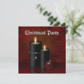 Gotische Kerstkaarsen Ornament Kaart (Staand voorkant)