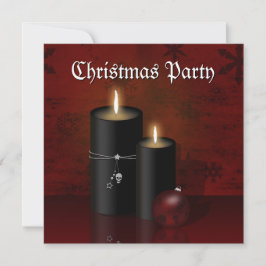 Gotische Kerstkaarsen Ornament Kaart