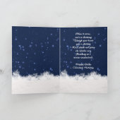 Gotische Kerstkaart, H.I.P. En Sneeuwman Feestdagen Kaart (Binnen)