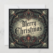 gotische kerstkaart kaart (Voorkant)