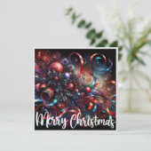 Gotische Kerstklokken Feestdagenkaart (Staand voorkant)