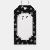 Gotische Kerstkrans Cadeaulabel (Achterkant)