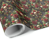 Gotische Kerstkrans Cadeaupapier (Rol Hoek)
