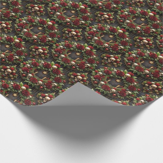 Gotische Kerstkrans Cadeaupapier (Hoek)