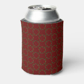 Gotische Kerstkrans Custom Patterned Blikjeskoeler (Blikje Achterkant)